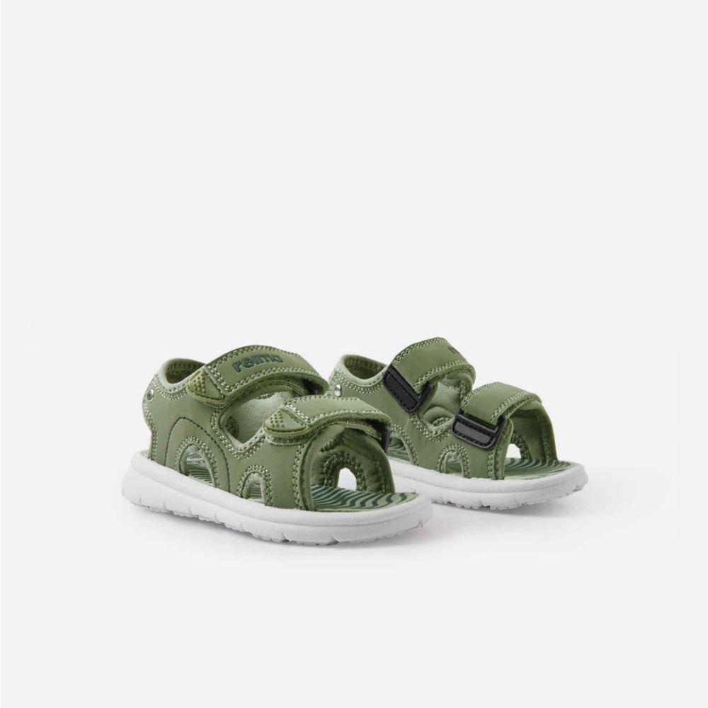 Reima Green Double Velcro Strap Sandals